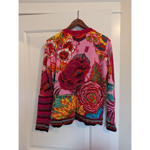 Desigual TOKIO Red and Pink Full Zip Top see measurement for size - Picture 9 of 10